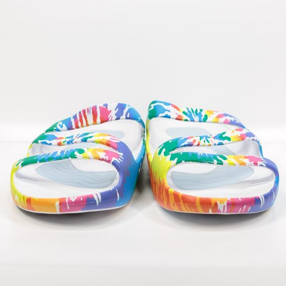 CHEEKS By Tony Little Rainbow Slide Health Sandals Gel Comfort Water Friendly 12 - Picture 2 of 8